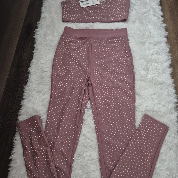 Dusty Pink Leggings and Top Set. - Picture 3 of 3